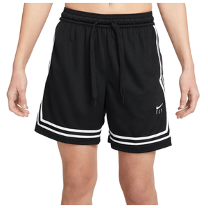 Nike Fly Crossover Basketball Short - Women's Black / White XL 8" Inseam