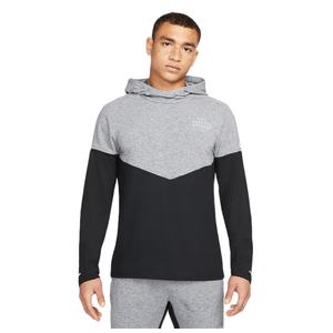 Nike Therma-FIT Element Run Division Running Hoodie - Men's Black / Black / Pure / Reflective Silver M