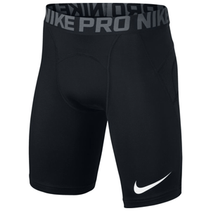 Nike Pro Heist Slider Baseball Shorts - Boys' Black / Black / White Youth M