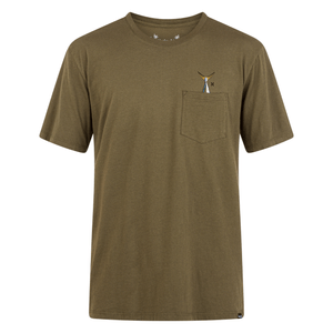 Hurley Everyday Washed Toro Pocket Short Sleeve T-Shirt - Men's XL Olive