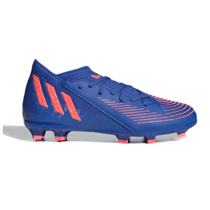 adidas Predator Edge.3 Firm Ground Cleat - Youth Hi-Res Blue S18 / Turbo / Hi-Res Blue S18 2Y Regular