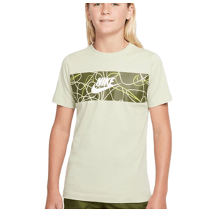 Nike Futura Panel T-Shirt - Boys' Olive Aura S