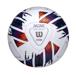 Wilson NCAA Vivido Match Soccer Ball White / Orange / Purple 5