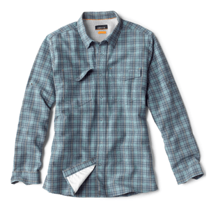 Orvis Surfcast Seersucker Long-Sleeved Shirt - Men's Bluestone XL
