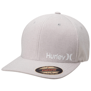 Hurley One & Only Corp Flexfit Baseball Hat - Men's Cool Grey L/XL