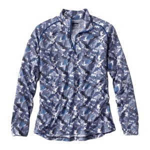 Orvis drirelease(R) Quarter-Zip Long Sleeve Shirt - Men's True Blue L