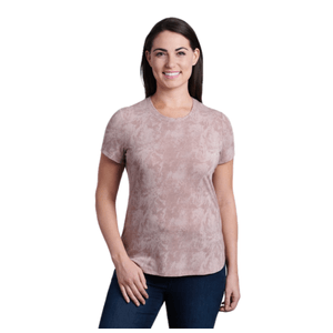 KUHL Konstance Short Sleeve Shirt - Women's Rose Ash Print XS