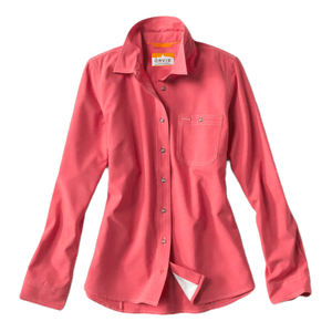 Orvis Long-Sleeved Tech Chambray Workshirt - Women's Faded Red S