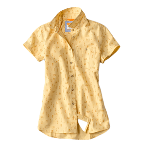 Orvis Short-Sleeved Tech Chambray Workshirt - Women's Butter XS