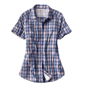 Orvis Short-Sleeved River Guide Shirt - Women's Sapphrepld L