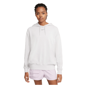 Nike Collection Essentials Easy Fleece Hoodie - Women's Platinum Tint / White M