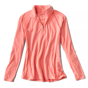 Orvis drirelease Long-Sleeved Quarter-Zip Shirt - Women's Clay L