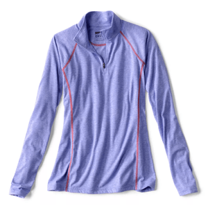 Orvis drirelease Long-Sleeved Quarter-Zip Shirt - Women's Pacific Blue S