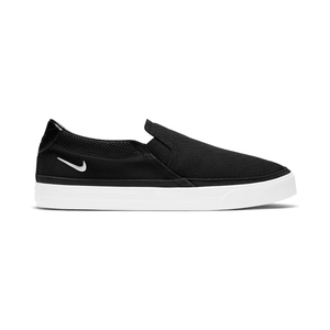 Nike Court Legacy Slip On Shoe - Men's Black / White / Platinum Tint 9 Regular