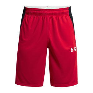 Under Armour Baseline 10" Shorts - Men's Red / White S 10" Inseam