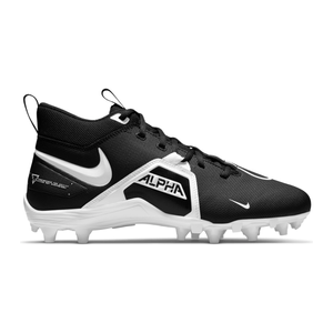 Nike Nike Alpha Menace Varsity 3 Football Cleats - Men's Black / White 7 M / 8.5 W Regular