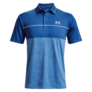 Under Armour Playoff 2.0 Polo - Men's Victory Blue / Rush Red Tint L