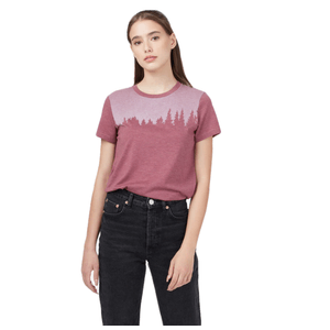 Tentree Juniper Short Sleeve Tee Shirt - Women's Crushed Berry Heather L
