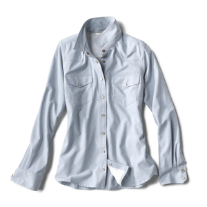 Orvis Western Breeze Tech Chambray Shirt - Women's Blue Fog XL
