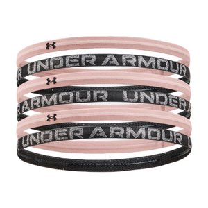 Under Armour Heathered Mini Headband 6 pack - Women's One Size Retro Pink / Jet Gray / Jet Gray