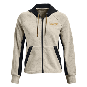 Under Armour Rival Full-Zip Hoodie - Women's Stone / Black / Cruise Gold S
