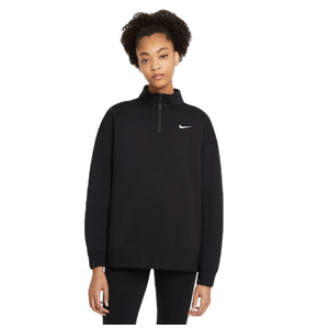Nike Sportswear 1/4-Zip Fleece - Women's Black / White L