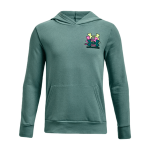 Under Armour Rival Fleece ANAML Hoodie - Boys' Retro Teal / Quirky Lime S