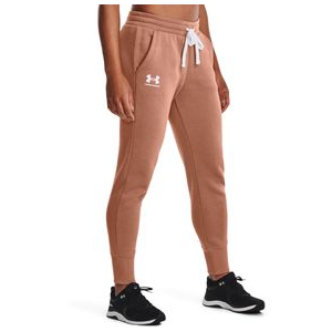 Under Armour Rival Fleece Joggers- Women's Uptown Brown / White / White XL