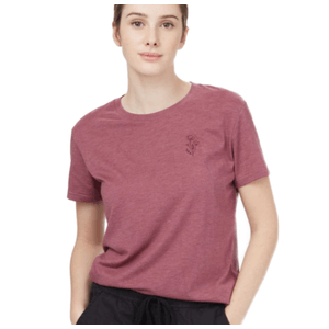 Tentree Wildflower Embroidery T-Shirt - Women's Crushed Berry Heather L