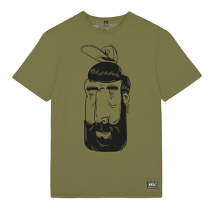 Picture Browny Tee - Men's Army Green L