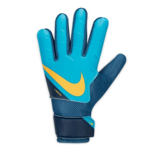 Nike Jr. Goalkeeper Match Soccer Gloves - Kids' Chlorine Blue / Marina / Laser Orange 5