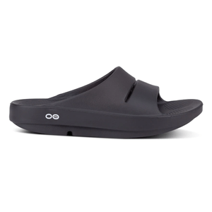 Oofos Ooahh Slide Sandal Black 10 M /12 W Regular