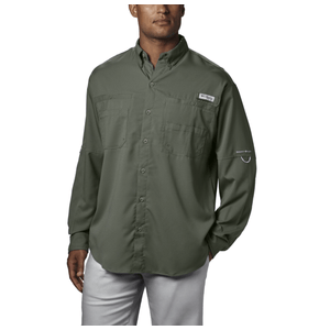 Columbia PFG Tamiami II Long Sleeve Shirt - Men's Cypress L