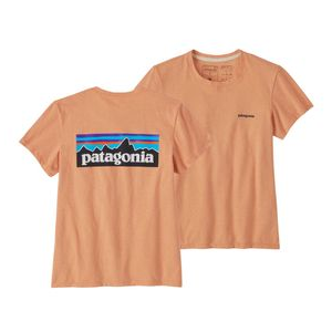 Patagonia P-6 Logo Responsibili-tee - Women's Cowry Peach S
