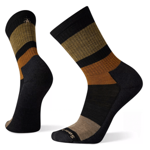 Smartwool Everyday Blocked Stripe Crew Sock - Men's Black L 1 Pack