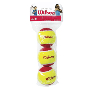 Wilson Starter 2 Tennis Balls RED 3/PK