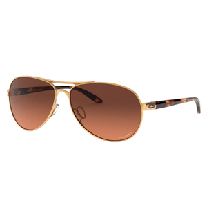 Oakley Feedback Sunglasses - Women's Polished Gold / Prizm Brown Gradient Non Polarized