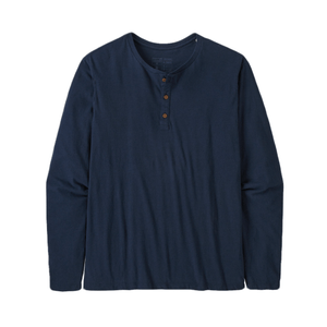 Patagonia Regnerative Cotton Lightweight Henley Shirt - Men's New Navy M