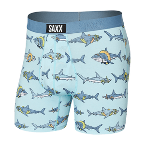 Saxx Ultra Boxer Brief - Men's Pool Sharks / Sea Glass M