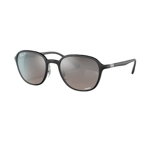 Ray-Ban Rb4341 Sunglasses Sanding Black / Grey Mirror Grey Gradient Polarized