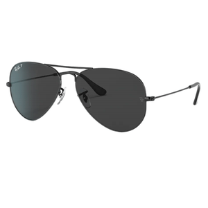 Ray-Ban Aviator Classic Sunglasses Black / Black Polarized