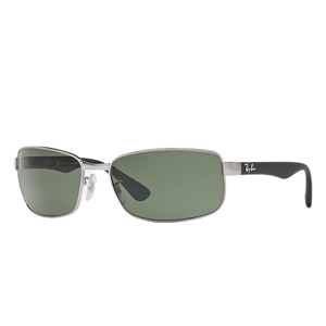 Ray-Ban RB3183 Sunglasses Gunmetal / Green Non Polarized