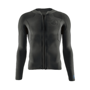 Patagonia R1 Lite Yulex Front-Zip Long-Sleeved Wetsuit Top - Men's Black S