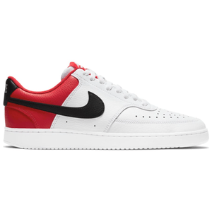 Nike Court Vision Low Shoe - Men's White / Black / University Red 10.5 Regular