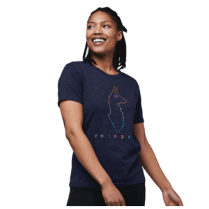 Cotopaxi Electric Llama T-Shirt - Women's L Maritime
