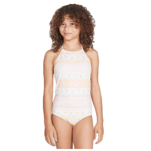 Billabong Layered With Love One-Piece Swim Suit - Girls' Multi 7