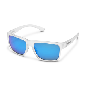 Suncloud Rambler Sunglasses Matte Crystal / Blue Mirror Polarized