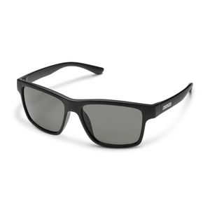 Suncloud A-Team Sunglasses Matte Black / Gray Green Polarized