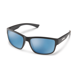 Suncloud Suspect Sunglasses Matte Black / Blue Mirror Polarized