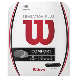 Wilson Sensation Plus 16 Tennis String Black 16 Gauge